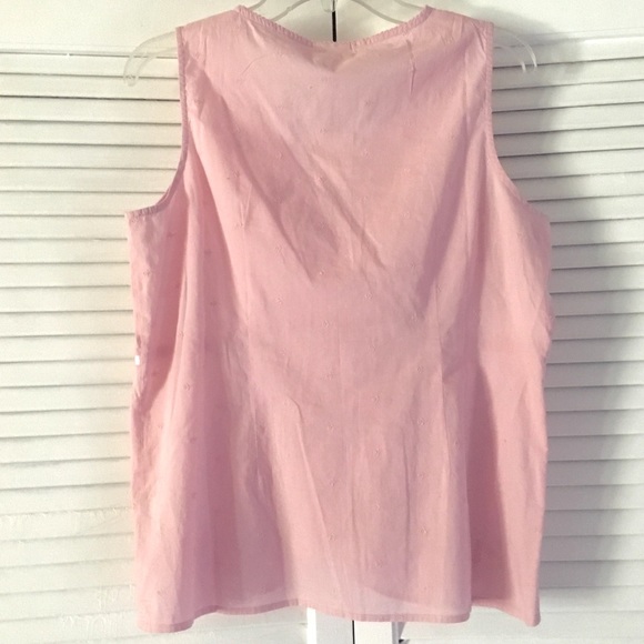 SOLD - NEW J. JILL Faux WRAP Pink TOP Blouse - Picture 5 of 7